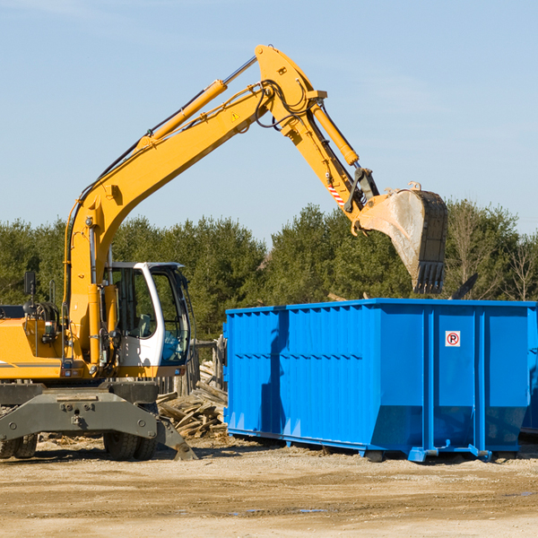 are there any restrictions on where a residential dumpster can be placed in Patterson